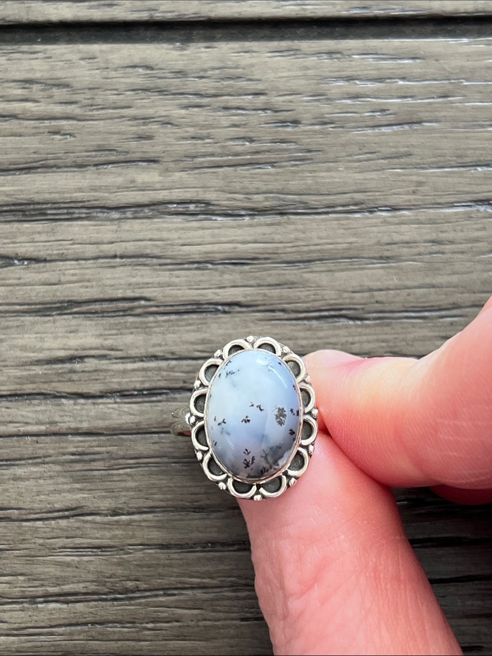Dendrite Stone Ring